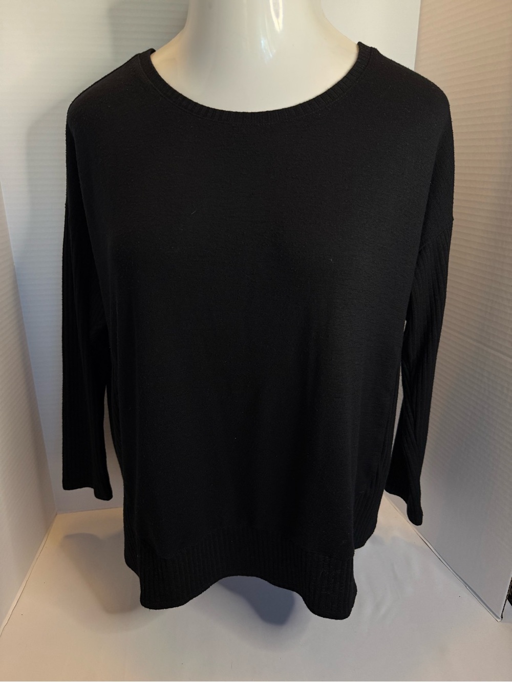 Lane Bryant Black Crewneck Sweater